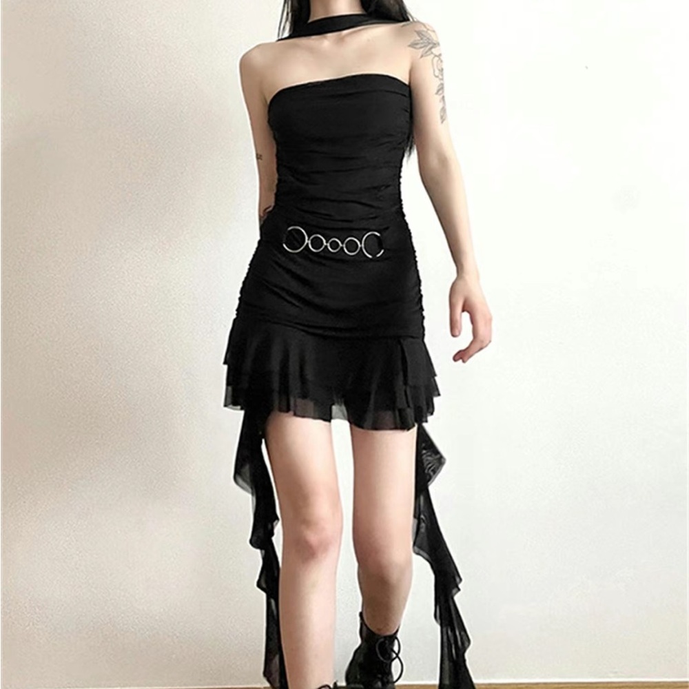 Sexy Black Strapless Dress